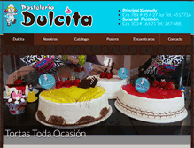 Tablet Screenshot of pasteleriadulcita.com